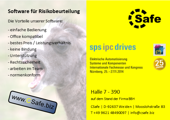 CSafe auf der SPS iPC Drive in Nürnberg 2014